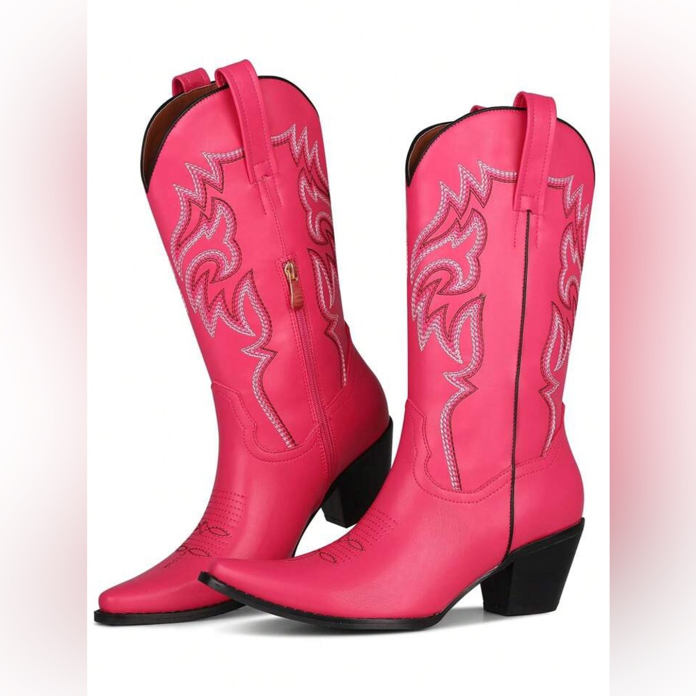 Hot Pink Western Cowgirl boots - Picture 1 of 5